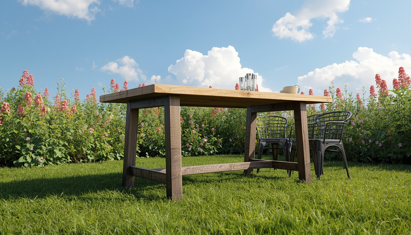 Refurbished outdoor table by Authentictruetra